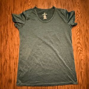 Women's Athletic Heather Teal Short Sleeve Top S